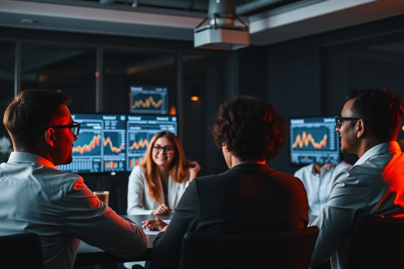 Equipe Figital Trade em reunião estratégica